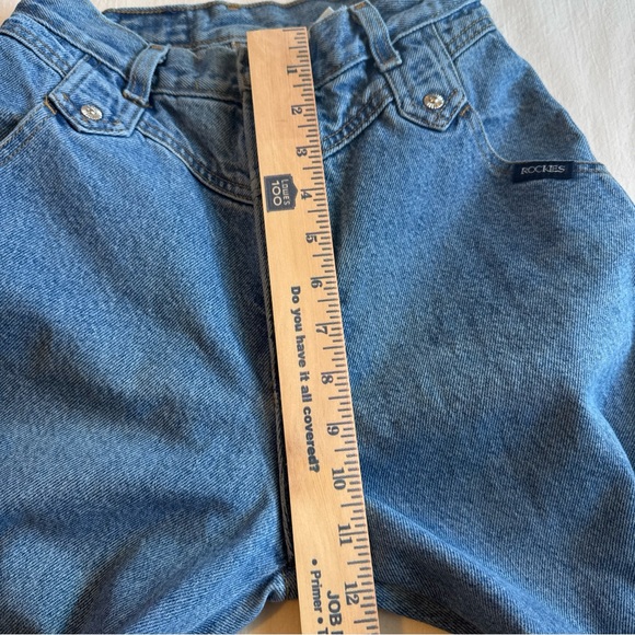 Vintage Rocky Mountain Jeans Womens 27 Blue High Rise Western  Rodeo Tapered - Picture 10 of 11